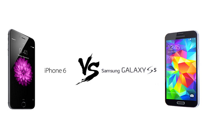 iPhone 6 против Samsung Galaxy S5