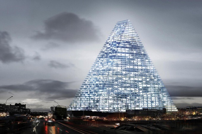 В Париже построят треугольный небоскрёб