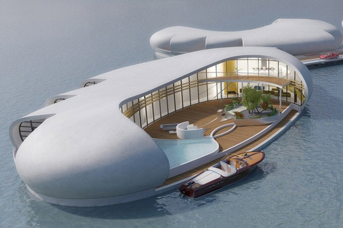 Плавающие на воде дома будут строить в Дубае