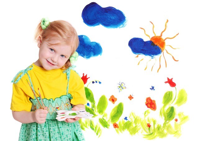 Живая выставка детских картин в April