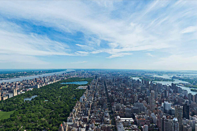 Нью-Йорк с высоты 426 меров