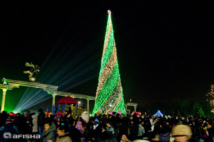 Семь ёлок на площадях откроются в Ташкенте