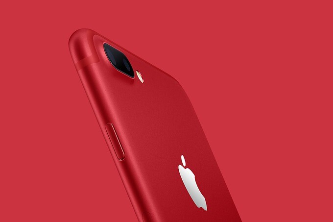 iPhone 7 и iPhone 7 Plus выпустили в красном цвете