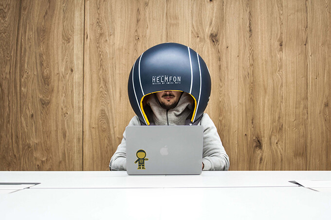 Шлем Helmfon — девайс, блокирующий офисный шум