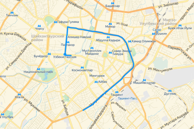 Метро новза в ташкенте карта