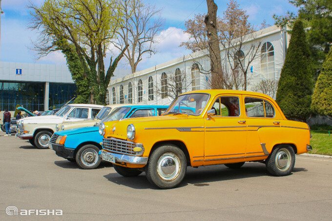 Выставка ретро-автомобилей в парке Anhor