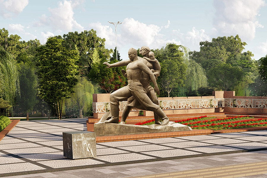 Площадь у монумента «Мужество» обновят