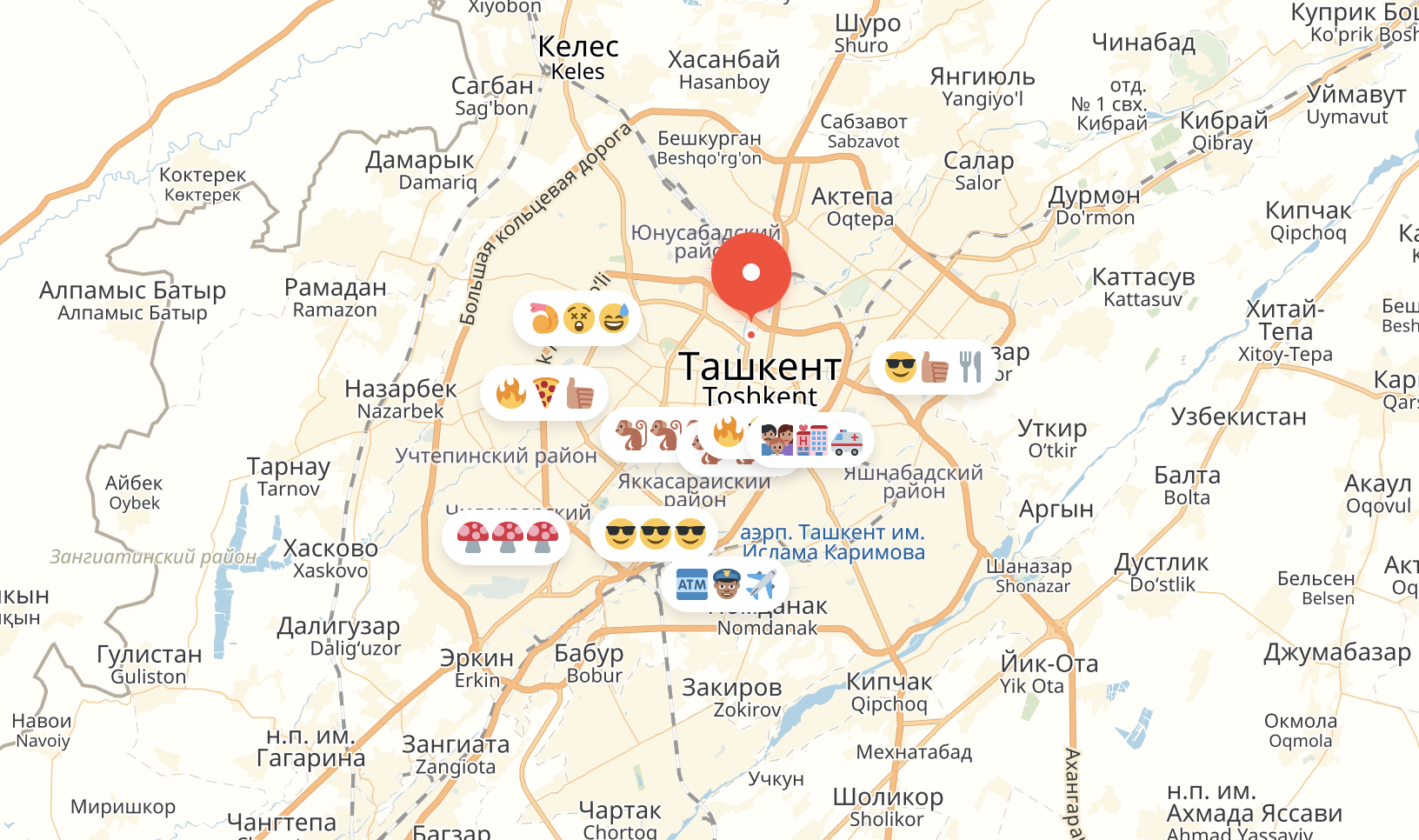 Ташкент погода карта