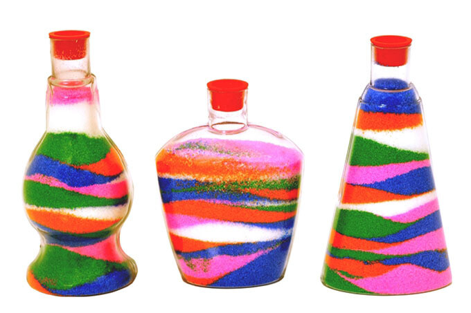 Мастер-класс «Рисунки цветным песком в бутылке»