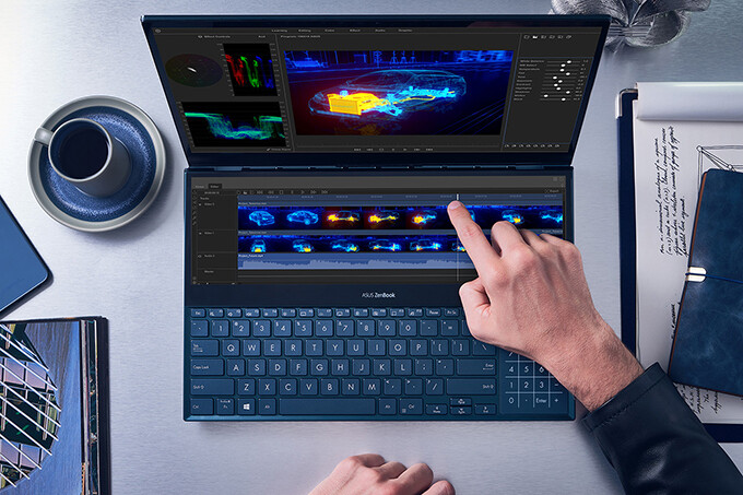 ASUS представила флагманский ноутбук с двумя экранами