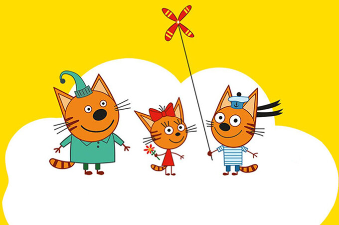 Детский праздник «Три кота» в «Московской Пицце»