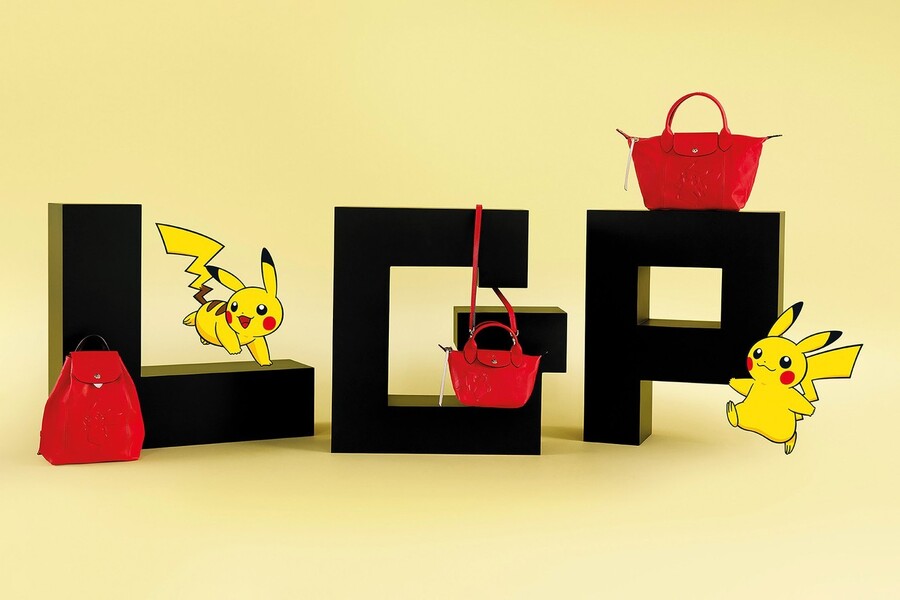 Pokémon и Longchamp создали сумки с принтом Пикачу