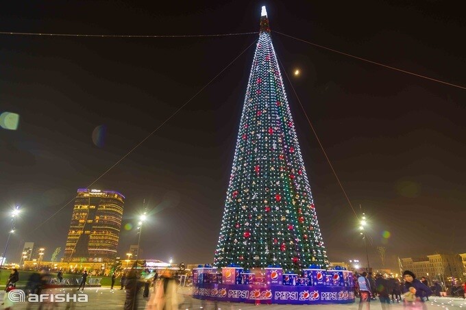 Открытие елки в Tashkent City