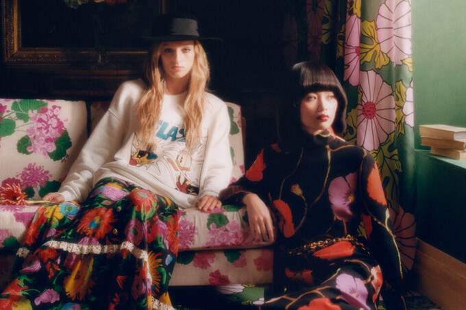 Gucci выпустили коллекцию с цветочными узорами дизайнера 1970-х Кена Скотта