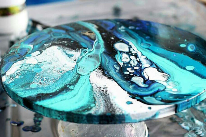 Создание картины Resin-art