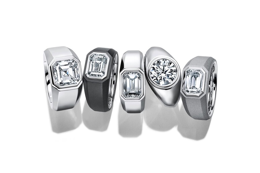Tiffany&Co. создали мужские помолвочные кольца с бриллиантами