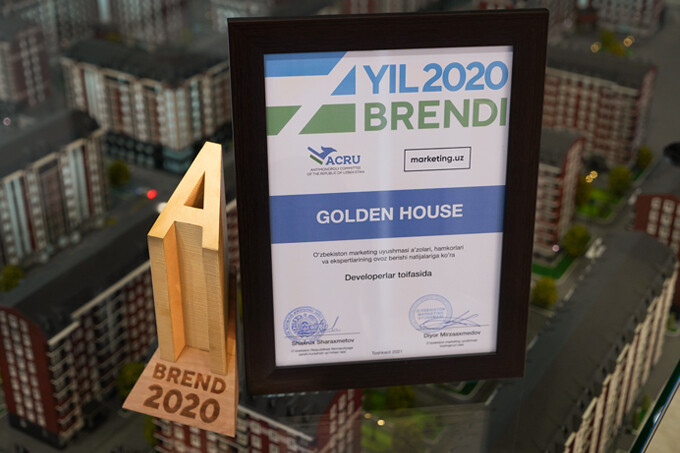 Golden House стал обладателем премии «Бренд года 2020»