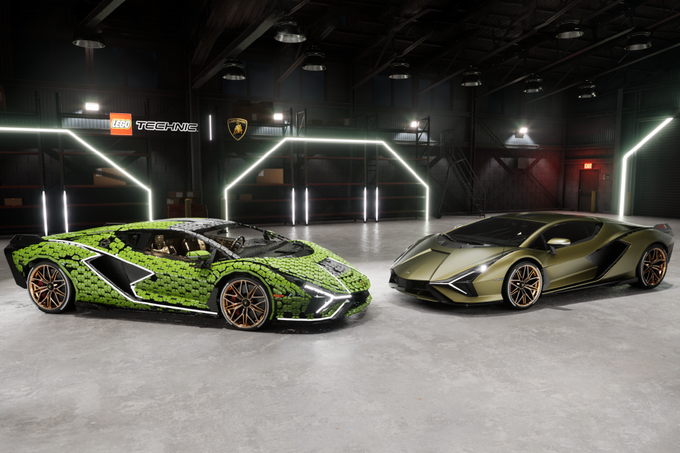 Lego представила Lamborghini Sian в масштабе 1:1