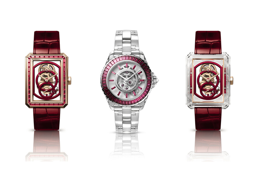 Chanel выпустили коллекцию часов в оттенках алого