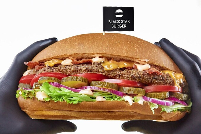 Соревнование по поеданию бургеров в Black Star Burger