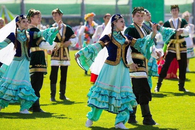 Татаро-башкирский праздник Сабантуй в Central Park