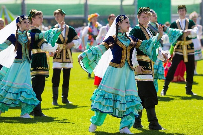 Татаро-башкирский праздник Сабантуй в Central Park