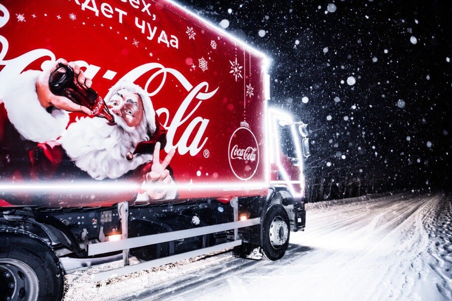 «Новогодний караван» Coca-Cola в Anhor Park