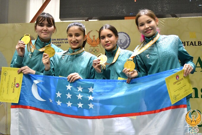 Сборная Узбекистана по фехтованию завоевала 16 медалей на домашнем чемпионате Азии среди юниоров и молодёжи