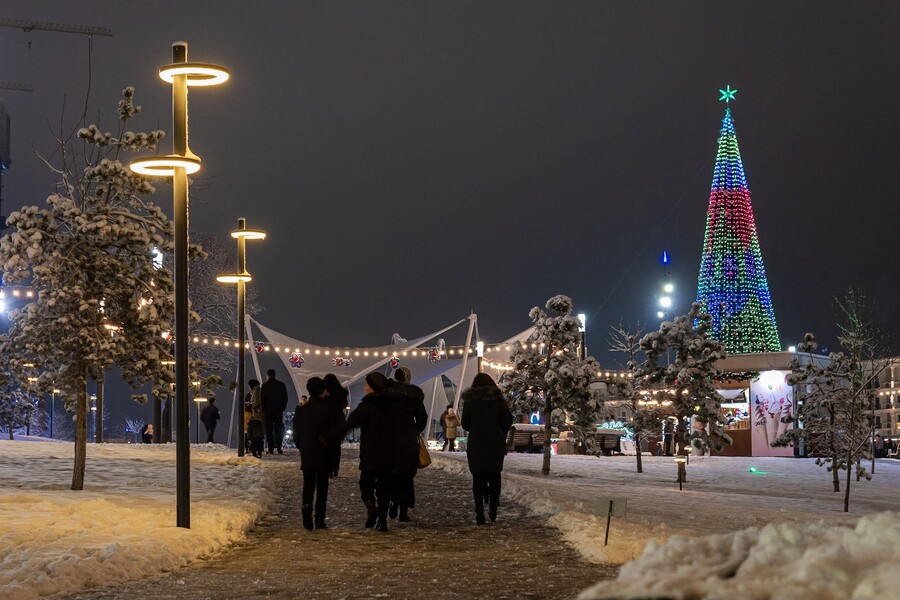 Новогодняя программа в парке Tashkent City
