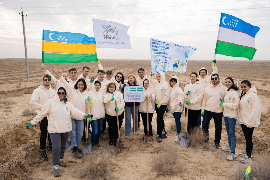 В Узбекистане прошла экологическая акция под эгидой компании Nestlé