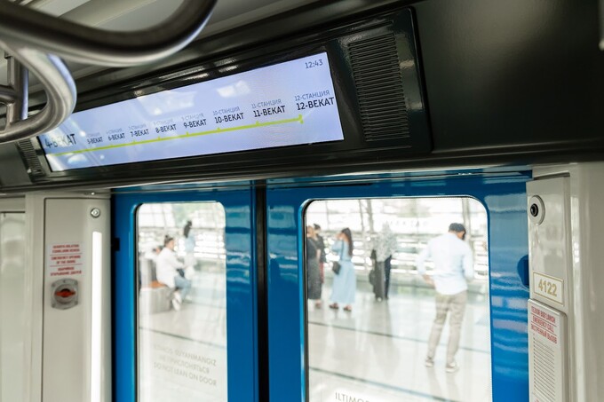 Toshkent metropolitenining yerusti yo‘nalishidagi ayrim bekatlar ish vaqti vaqtinchalik o‘zgaradi