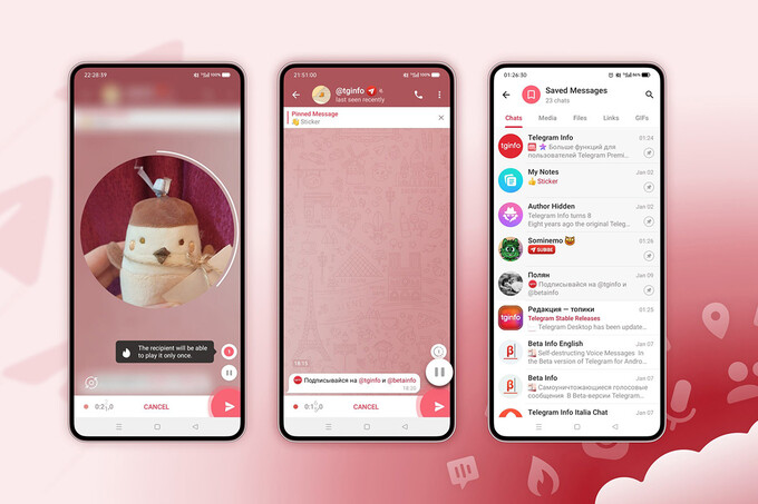 В Telegram обновились аудио- и видеосообщения