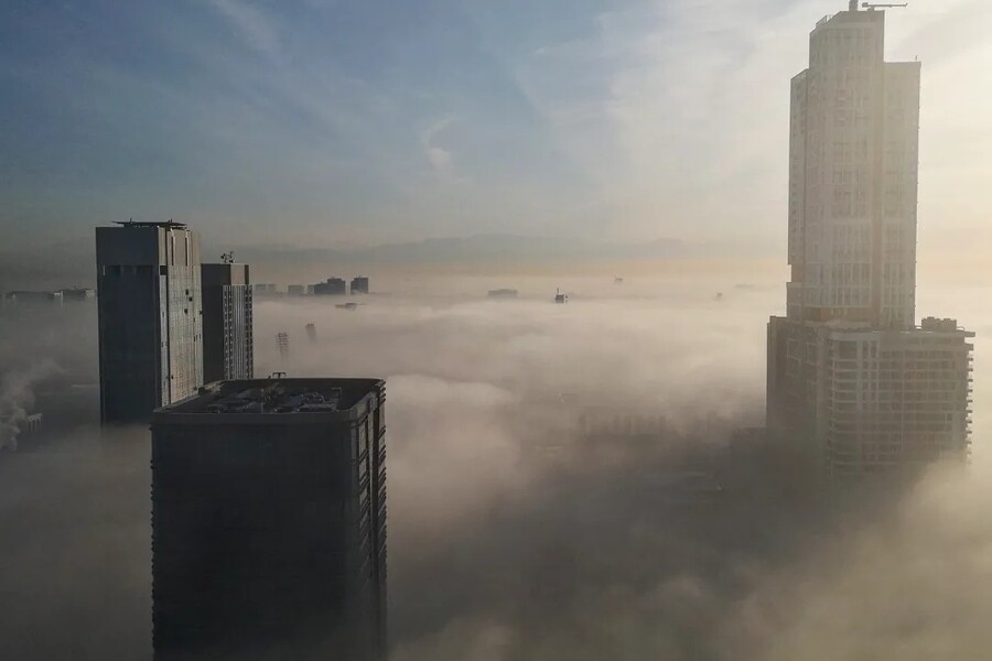 Фото: запечатлен туман в Ташкенте