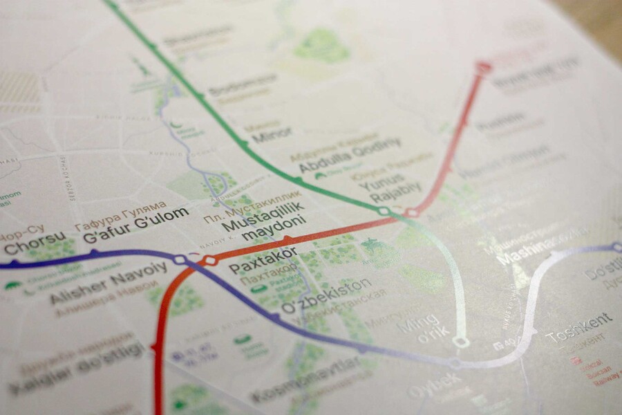 Новую схему метро Ташкента предложили российские дизайнеры