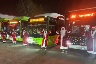 Toshkentdagi avtobuslar bayramona bezatildi