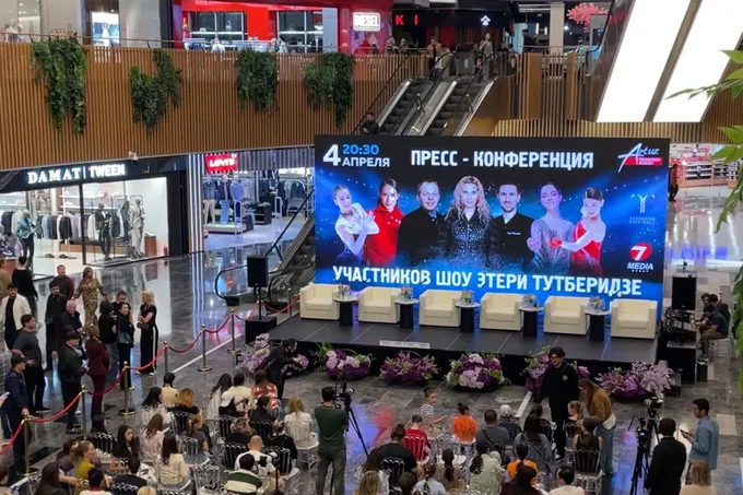 Первая пресс-конференция с фигуристами ледового шоу Этери Тутберидзе «Чемпионы на льду» в Tashkent City Mall