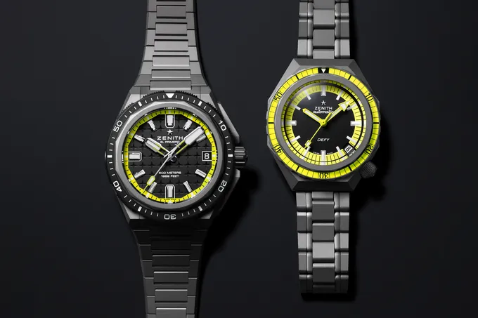 Часы DEFY Extreme Diver и DEFY Revival Diver созданы из легкого, но прочного титана для подводных исследований