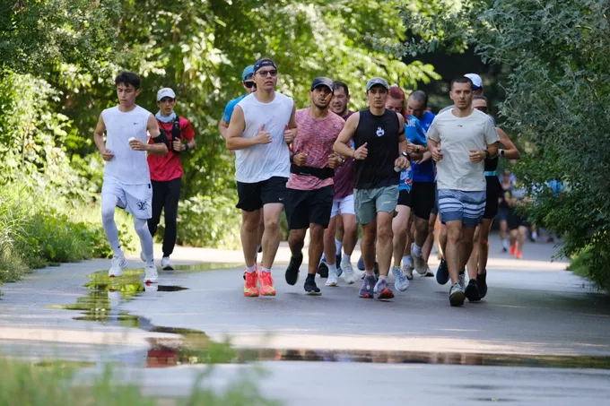 Любительская тренировка по бегу