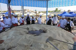 Samarqanddagi osh festivalida 7 tonna palov tayyorlandi