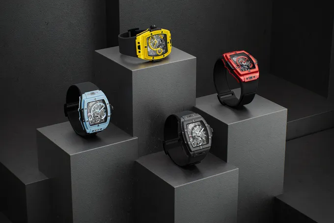 HUBLOT выпускает цветные часы Spirit of Big Bang Tourbillon