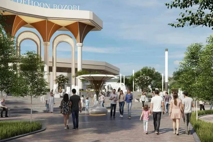 Вокруг Мирабадского рынка проведут благоустройство: сохранят деревья и добавят фонтаны