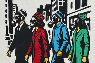 Inkuzart создал граффити о загрязнении воздуха в Ташкенте