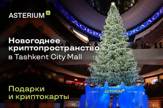Asterium открыла новогоднее криптопространство в центре Tashkent City Mall