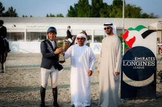Abu-Dabidagi “Al Bahiyya International Equestrian Arena”da ot sportining to‘siqlardan sakrash turi bo‘yicha musobaqalar bo‘lib o‘tdi