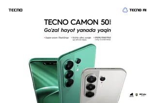 Sun’iy intellekt suratga olishning ajralmas qismi sifatida: TECNO brendi CAMON 50 seriyasini taqdim etdi