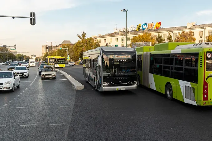 В 2026 году на четырех улицах Ташкента запустят BRT