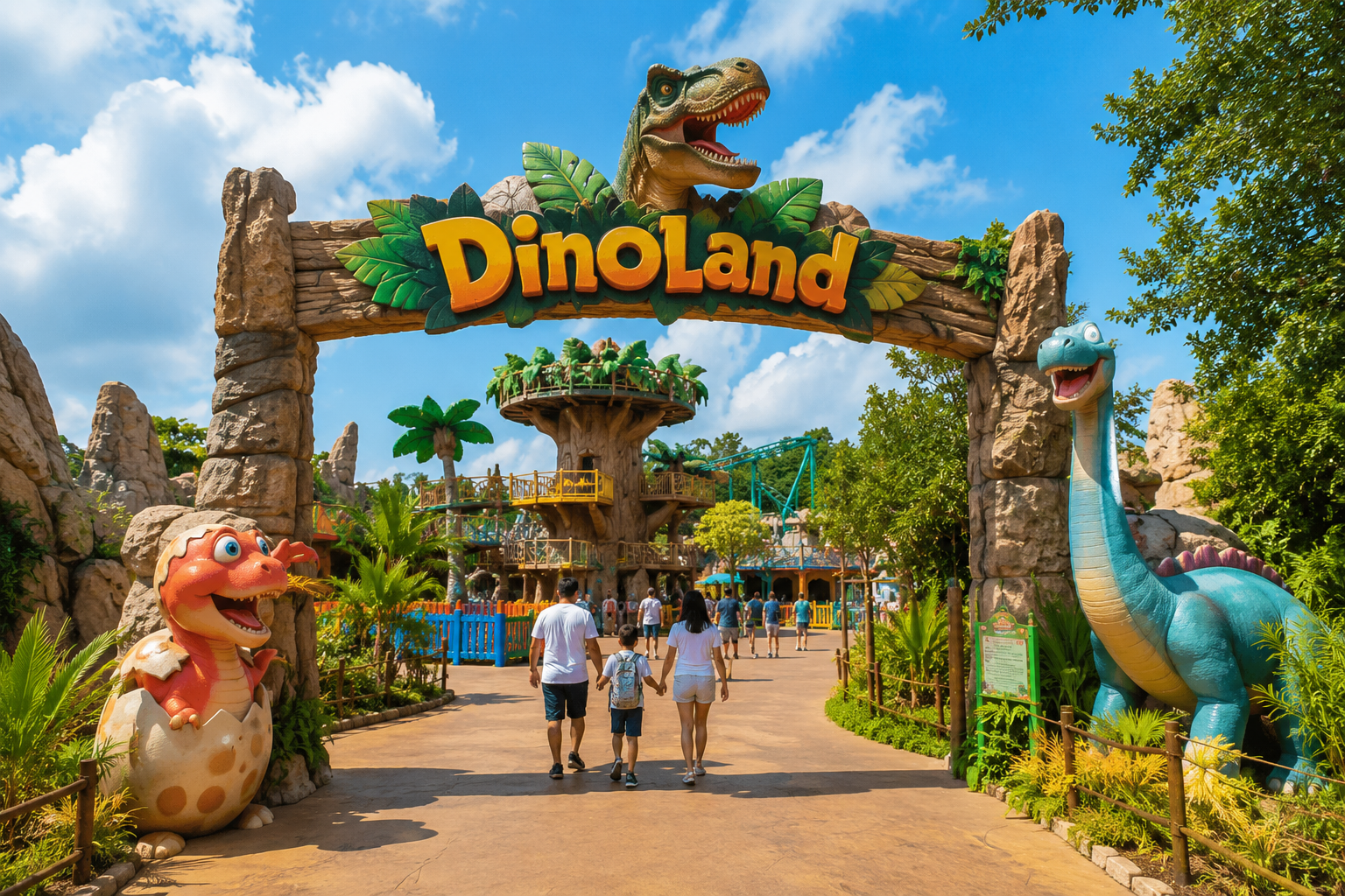 Открытие DinoLand 