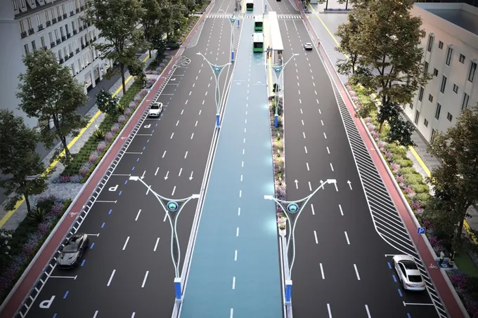 На улице Шахрисабз строят BRT-полосу: участок планируют открыть до конца августа